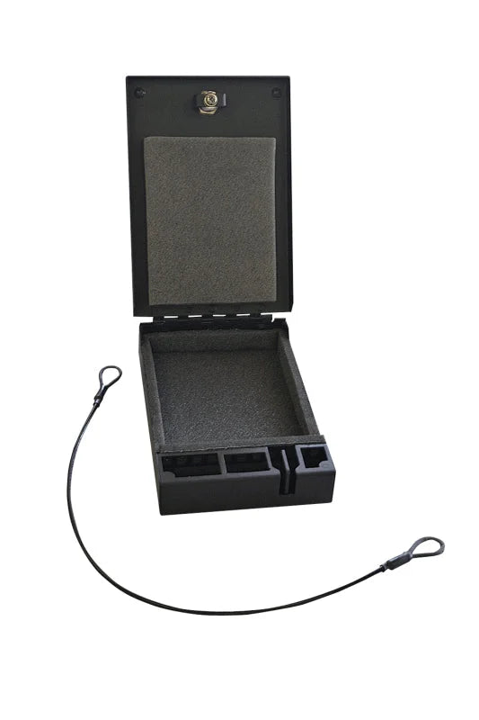 Tuffy Products Portable Safe- 10Inlx6 1/2Inwx2Int- Foam Lined fits 2021-2025 Ford Mustang Mach-E / 2022-2025 Nissan Frontier