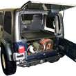 Load image into Gallery viewer, Tuffy Tj Lj &amp; Yj Security Deck Enclosure- 01 Blk - Side View