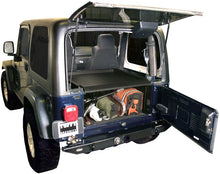 Load image into Gallery viewer, Tuffy Tj Lj &amp; Yj Security Deck Enclosure- 01 Blk - Side View