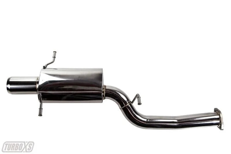 Turbo XS 02-07 WRX-STi Rear Muffler Assembly - Side View