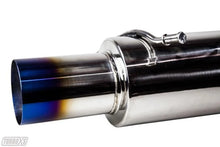 Load image into Gallery viewer, Turbo XS 02-07 WRX-STi Rear Muffler Assembly w/ Titanium Tip - Side View