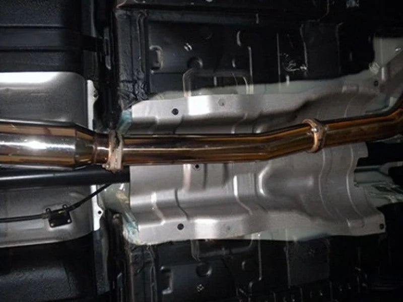 Turbo XS 04-10 RX8 High Flow Catalytic Converter (for use ONLY with RX8-CBE) - Side View