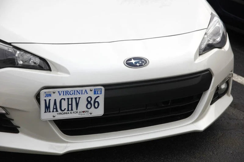 Turbo XS 13-16 Subaru BRZ/Scion FR-S License Plate Relocation Kit - Installation View