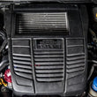 Load image into Gallery viewer, Turbo XS 15-16 Subaru WRX Billet Aluminum Vacuum Pump Cover - Red - Back View