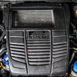 Load image into Gallery viewer, Turbo XS 15-16 Subaru WRX Billet Aluminum Vacuum Pump Cover - Blue - Side View