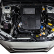 Load image into Gallery viewer, Turbo XS 15-16 Subaru WRX/STI Billet Aluminum Radiator Stay - Black - Back View