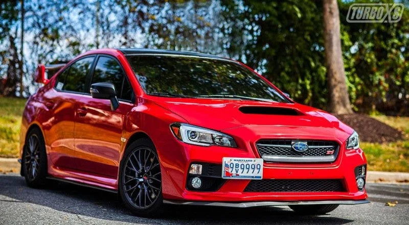 Turbo XS 15-17 Subaru WRX/STI License Plate Relocation Kit - Back View