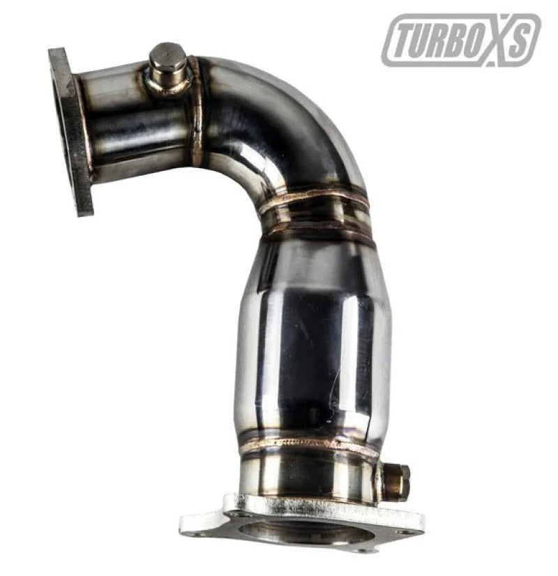 Turbo XS 2015 Subaru WRX M/T Catted Front Pipe - Back View