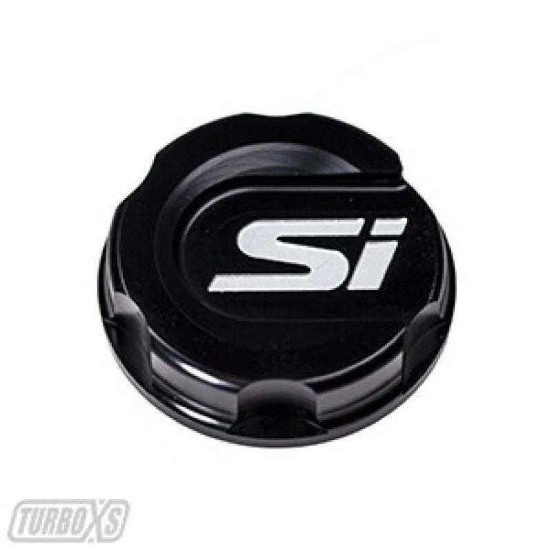 Turbo XS 2016+ Honda Civic Black Oil Cap - Main Product View