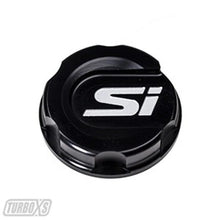 Load image into Gallery viewer, Turbo XS 2016+ Honda Civic Black Oil Cap - Main Product View