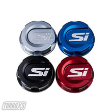 Load image into Gallery viewer, Turbo XS 2016+ Honda Civic Black Oil Cap - Side View