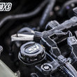 Load image into Gallery viewer, Turbo XS 2016+ Honda Civic Black Oil Cap - Back View