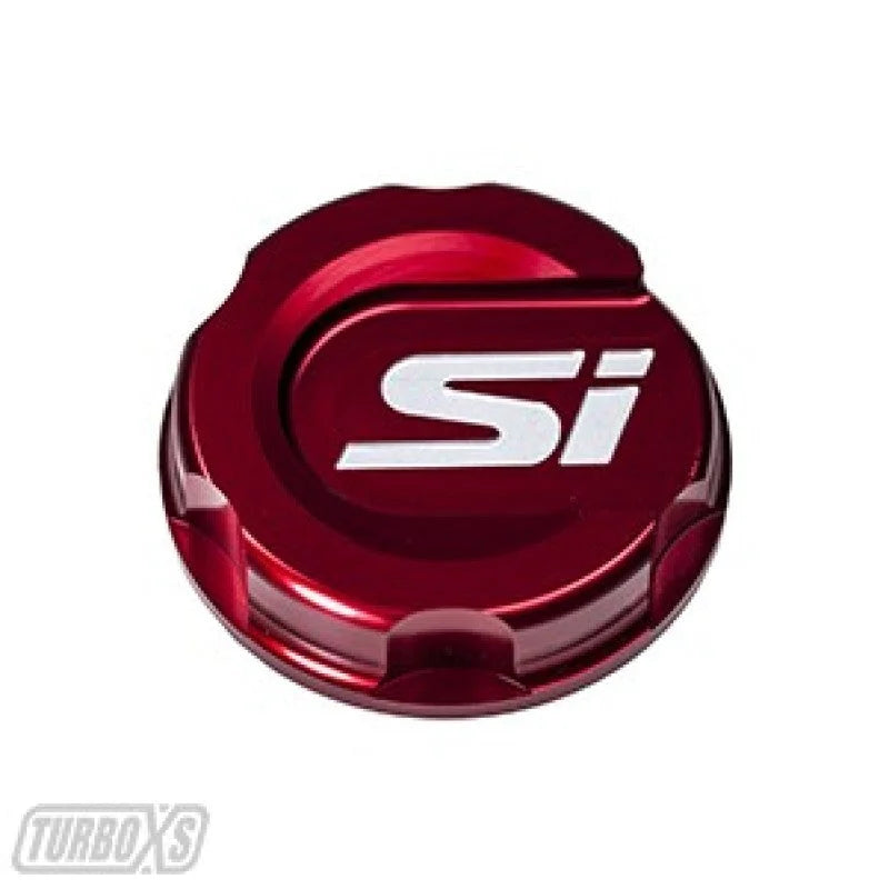 Turbo XS 2016+ Honda Civic Red Oil Cap - Main Product View