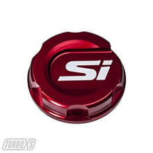 Load image into Gallery viewer, Turbo XS 2016+ Honda Civic Red Oil Cap - Main Product View