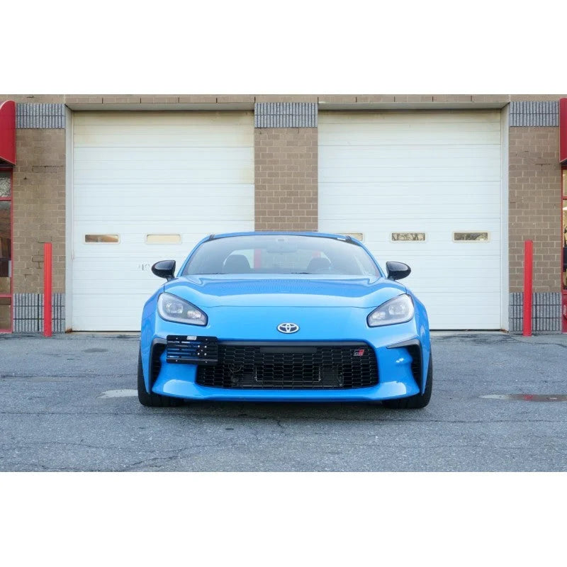 Turbo XS 22-23 Subaru BRZ/Toyota GR86 Towtag License Plate Relocation Kit - Side View