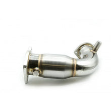 Load image into Gallery viewer, Turbo XS 22-24 Subaru WRX 304SS Front Pipe w/High Flow Catalytic Converter (Front Section) - Side View