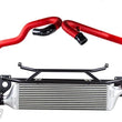 Load image into Gallery viewer, Turbo XS FMIC 2015-2017 Subaru STi - Wrinkle Red Pipes - Main Product View