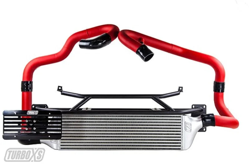 Turbo XS FMIC 2015-2017 Subaru STi - Wrinkle Red Pipes - Additional View 5