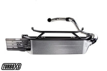 Load image into Gallery viewer, Turbo XS FMIC for 15-16 Subaru WRX - Polished Pipes - Back View