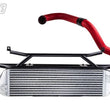 Load image into Gallery viewer, Turbo XS FMIC for 15-16 Subaru WRX - Wrinkle Red Pipes - Main Product View