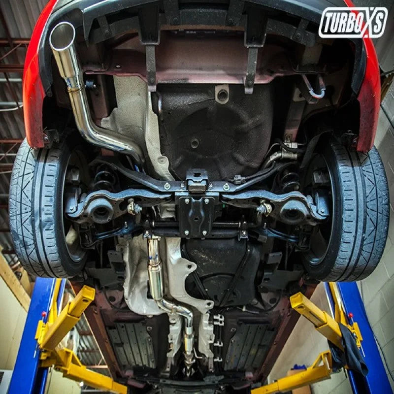 Turbo XS Mazdaspeed3 Cat Back Exhaust - Side View