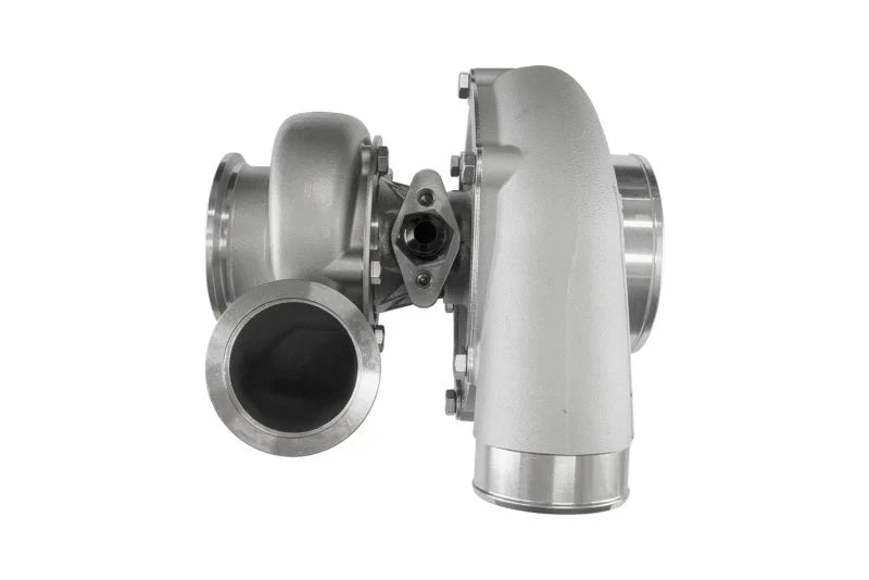 Turbosmart 6870B V-Band Reverse Rotation 0.96AR Externally Wastegated TS-1 Turbocharger - Side View