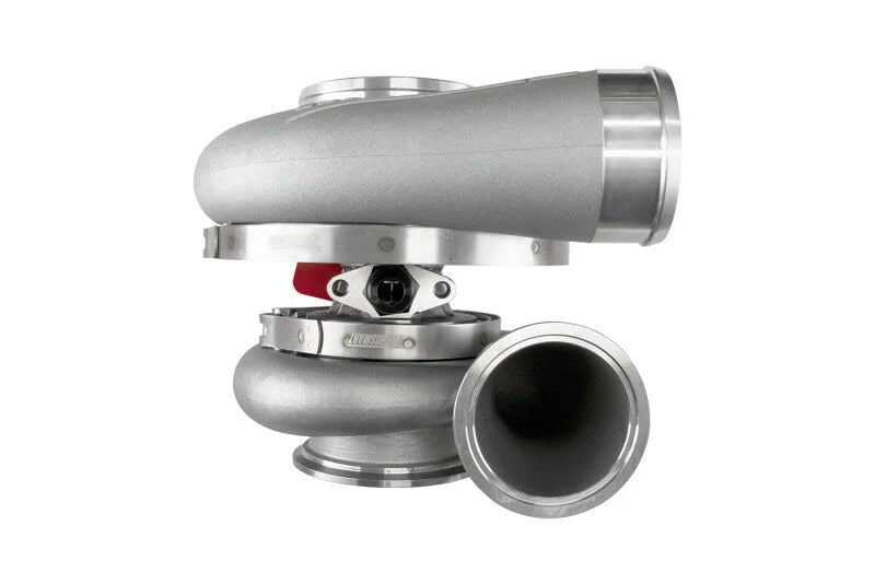 Turbosmart 7880 V-Band Reverse Rotation 0.96AR Externally Wastegated TS-1 Turbocharger - Side View