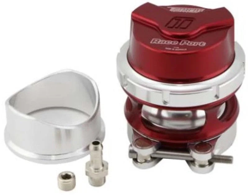 Turbosmart BOV Race Port Female Gen-V Red - No Weld Flange - Side View