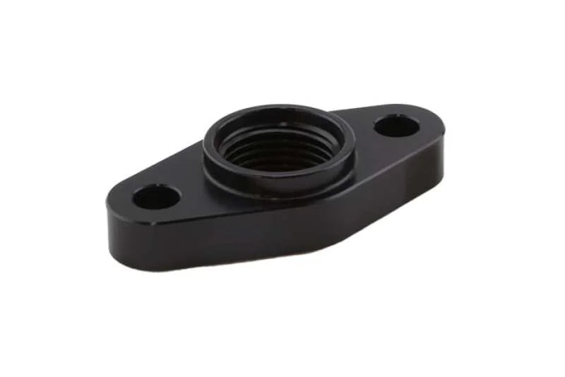 Turbosmart Billet Turbo Drain Adapter w/ Silicon O-Ring 52mm Mounting Holes - T3/T4 Style Fit - Main Product View