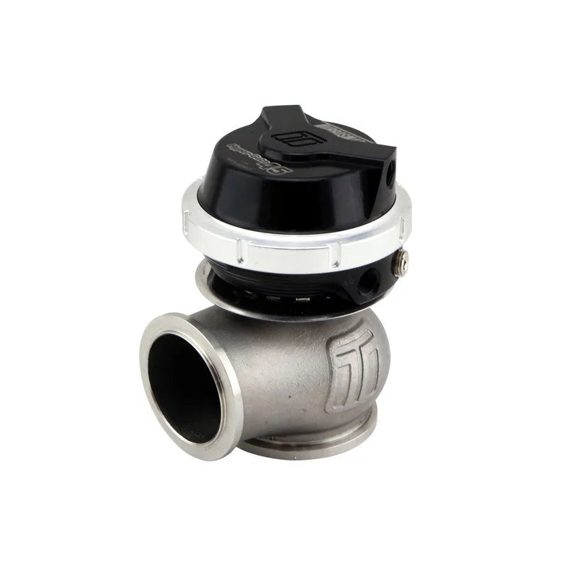 Turbosmart GenV HyperGate45 7psi External Wastegate - Black - Side View