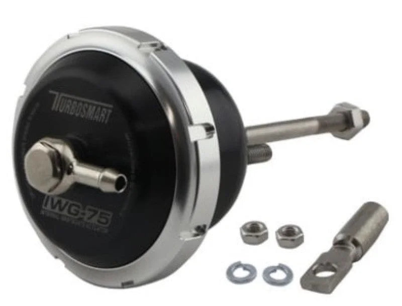 Turbosmart IWG75 GT22 5 PSI Black Internal Wastegate Actuator - Side View