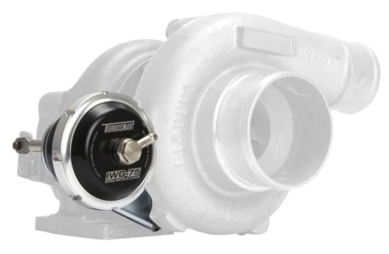 Turbosmart IWG75 GTX28R 7 PSI Black Internal Wastegate Actuator - Side View