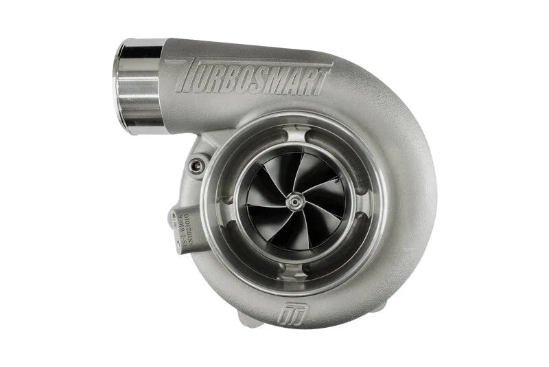 Turbosmart Oil Cooled 6466 Reverse Rotation V-Band In/Out A/R 0.82 External WG TS-1 Turbocharger - Side View