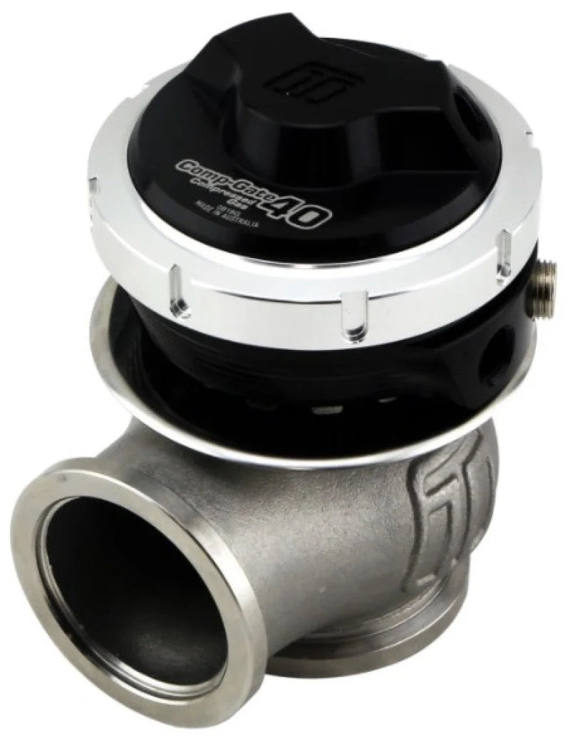 Turbosmart WG40 Gen V Compgate 40mm - 5 PSI Black - Side View