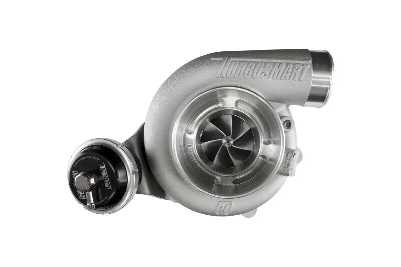Turbosmart Water Cooled 5862 V-Band 0.82AR Internally Wastegated TS-2 Turbocharger - Side View