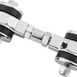 Load image into Gallery viewer, Twin Power 04-17 Dyna Top Stabilizer Link Chrome - Side View