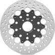 Load image into Gallery viewer, Twin Power 08-13 FLH FLT 08-16 FLHR 06-17 Dyna Front 11.8 Floating Rotor With Holes Black