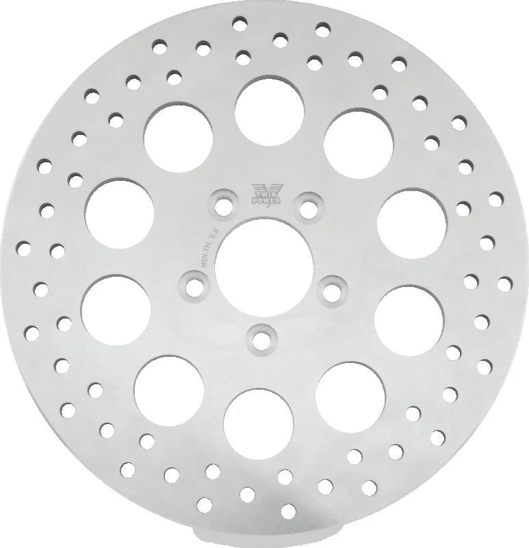 Twin Power 08-Up FLH FLT Rear 11.8 Solid Rotor W/Holes