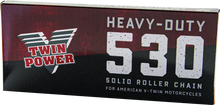 Load image into Gallery viewer, Twin Power 530 Drive Heavy Duty Drive Chain 530 X 120 link Natural Finish - Side View