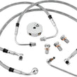 Load image into Gallery viewer, Twin Power 84-10 FXST 00-07 FXSTD 93-05 FXDWG Stainless Steel Dot Brake Line Kit Front Stock Length