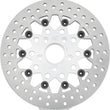 Load image into Gallery viewer, Twin Power 84-17 Big Twin Exc 08-17 FLH FLT Rear 11.5 Floating Rotor Silver Mesh - Main Product View