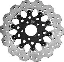 Load image into Gallery viewer, Twin Power 84-17 Big Twin Exc 08-17 FLH FLT Rear 11.5 Scalloped Floating Rotor Black Mesh