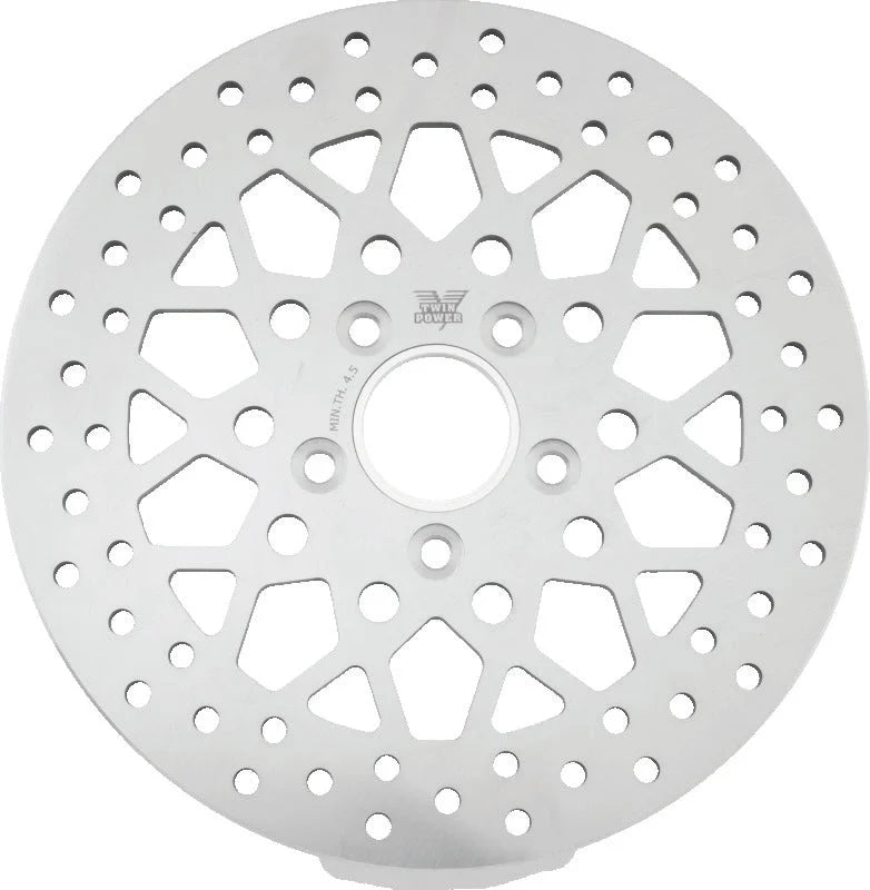 Twin Power 84-17 Big Twin Exc 08-17 FLH FLT Rear 11.5 Solid Rotor Mesh