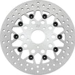 Load image into Gallery viewer, Twin Power 84-17 Big Twin Exc 11.8 and Lug Mount 84-13 XL Front 11.5 Floating Rotor Mesh Silver - Main Product View