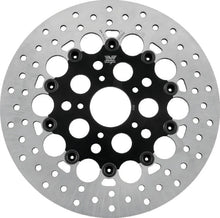 Load image into Gallery viewer, Twin Power 84-17 Big Twin Exc 11.8 and Lug Mount 84-13 XL Front 11.5 Floating Rotor W/Holes Black