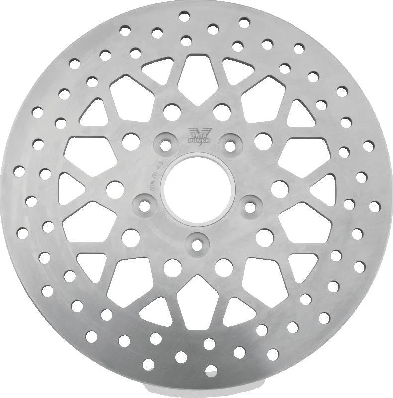 Twin Power 84-17 Big Twin Exc 11.8 and Lug Mount 84-13 XL Front 11.5 Solid Rotor Mesh