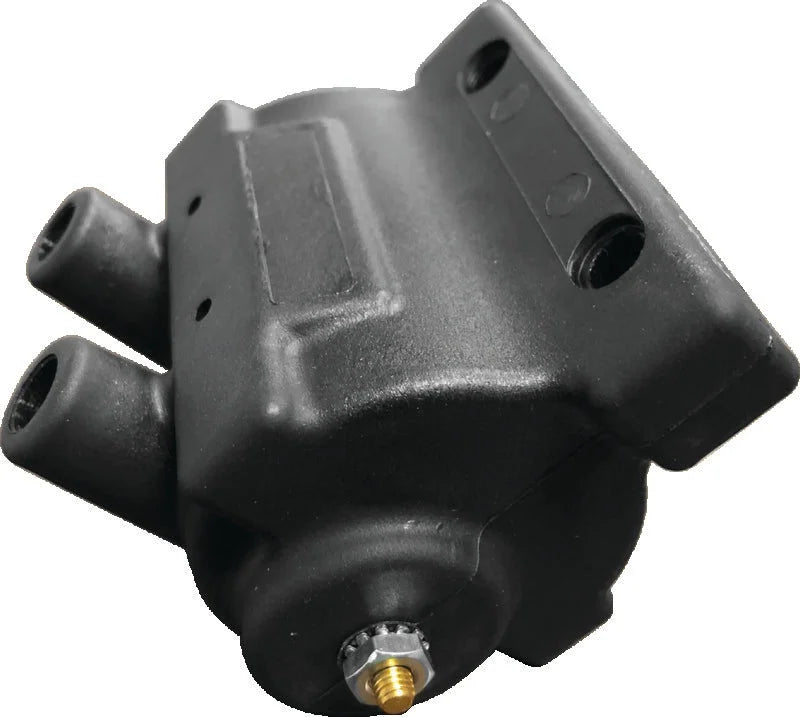 Twin Power 85-99 Big Twin 85-03 XL Exc EFI Power Ignition Coil Black Replaces H-D 31614-83A - Side View