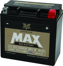Load image into Gallery viewer, Twin Power GYZ-16HL Premium MAX Battery Replaces H-D 65958-04 Made in USA 240 CCA - Main Product View