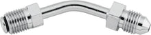 Load image into Gallery viewer, Twin Power Stainless Brake Fitting Male 3/8-24 Inverted Flare to AN-3 Male 45 Degree Adaptor Tube