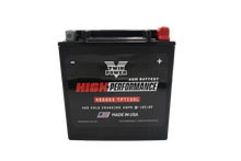 Load image into Gallery viewer, Twin Power YIX-30L High Performance Battery Replaces H-D 66010-97A Made in USA 400 CCA - Side View